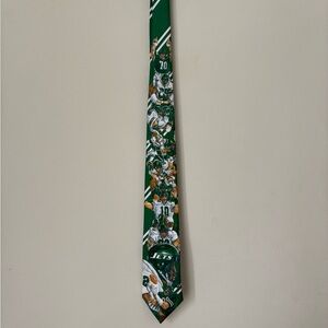 Vintage New York Jets Ralph Marlin 90s NFL made in USA football Necktie